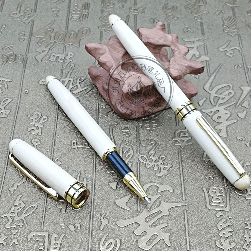 Customized enterprise company LOGO, beech wood bead pen, wooden signature pen, advertising promotion, wooden pen details Picture