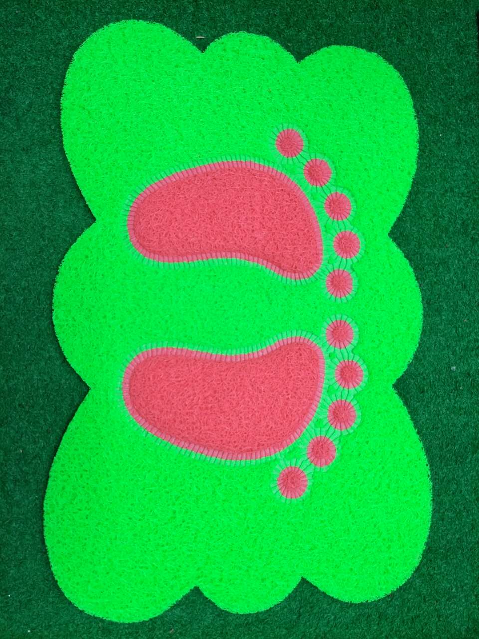 4060 Two-color puzzle brushed floor mat Specification image