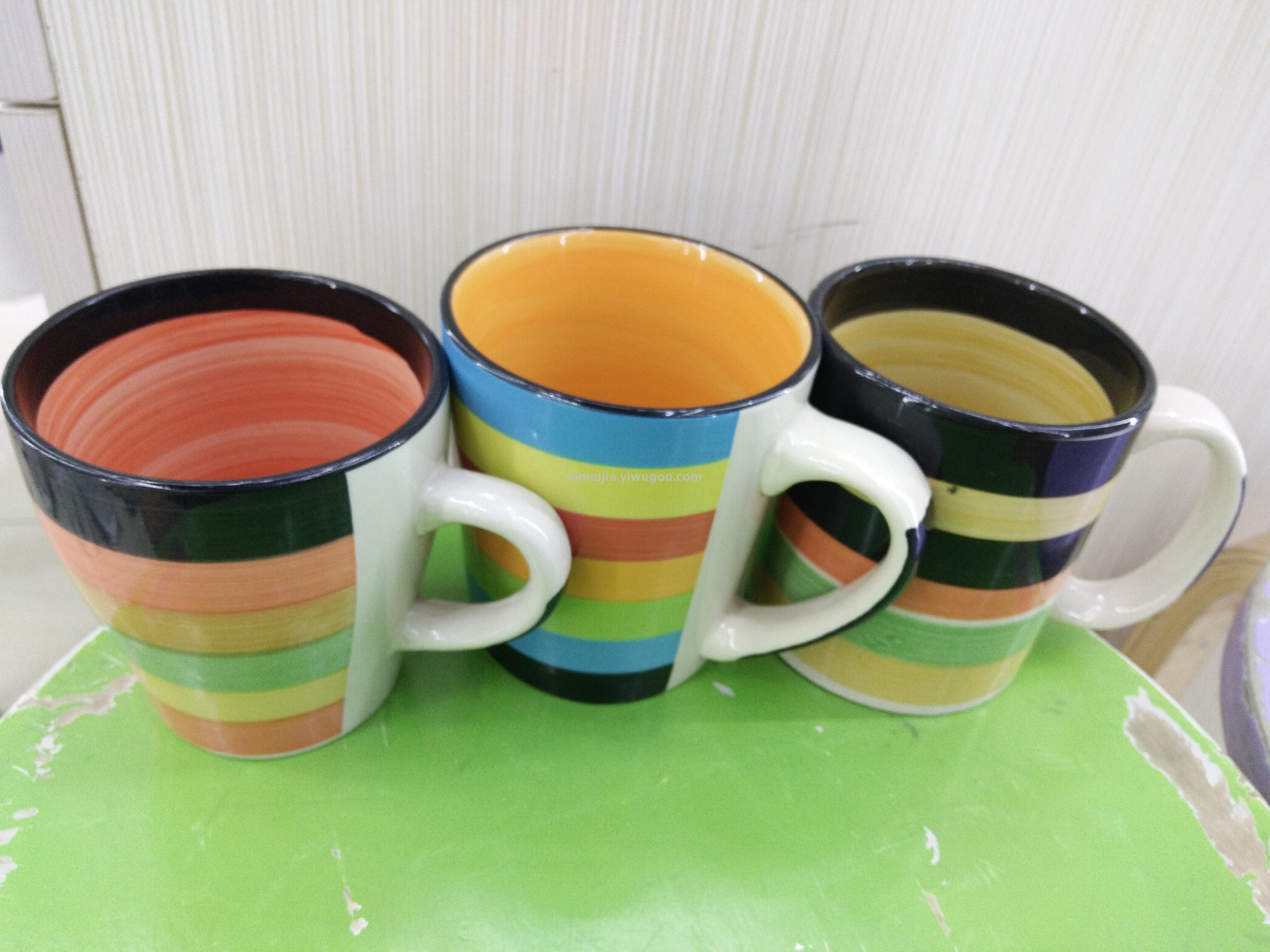 Hand-Painted Color Bar V Cup Factory Direct Sales, Off-The-Shelf Supply details Picture