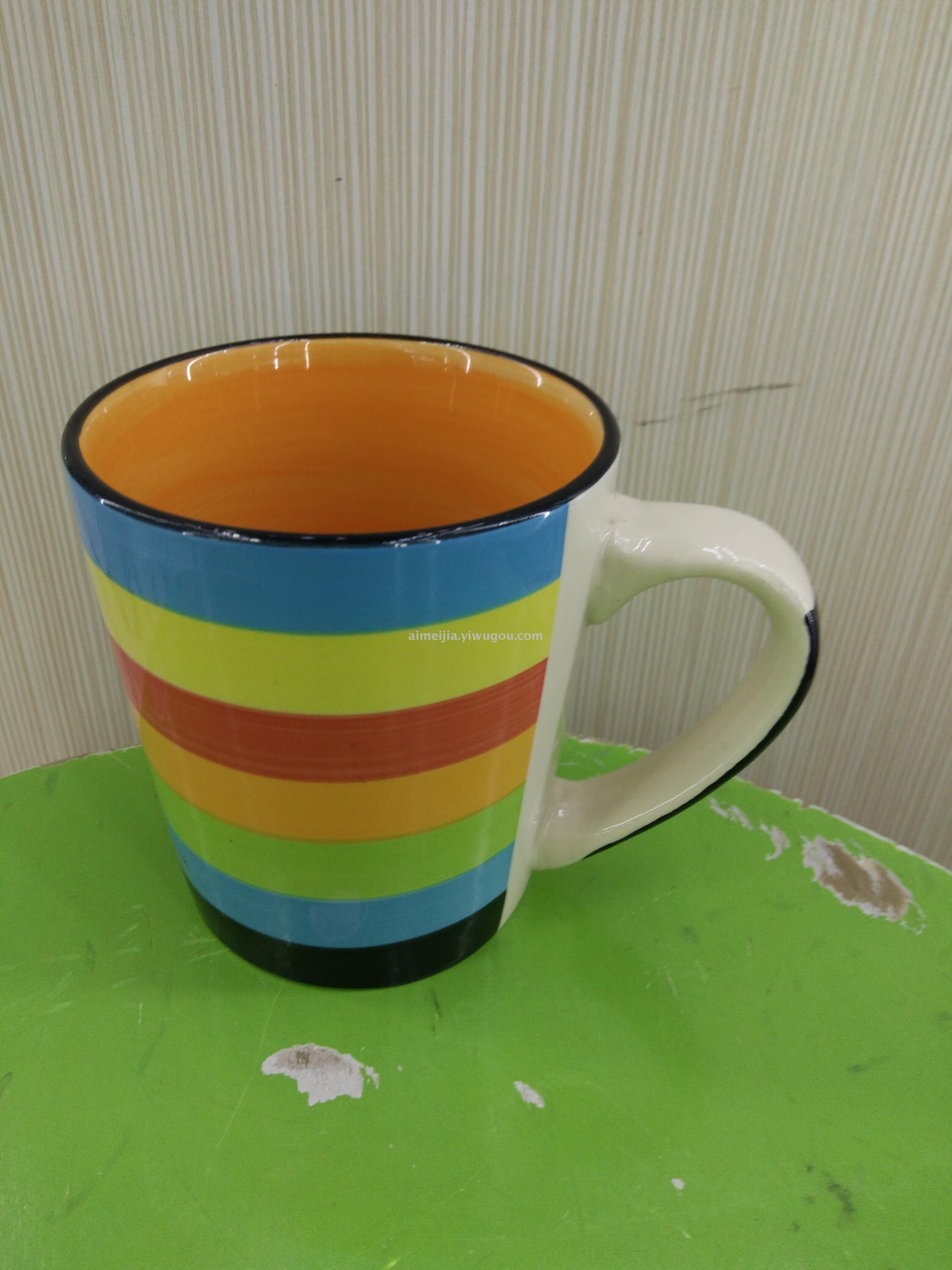 Hand-Painted Color Bar V Cup Factory Direct Sales, Off-The-Shelf Supply