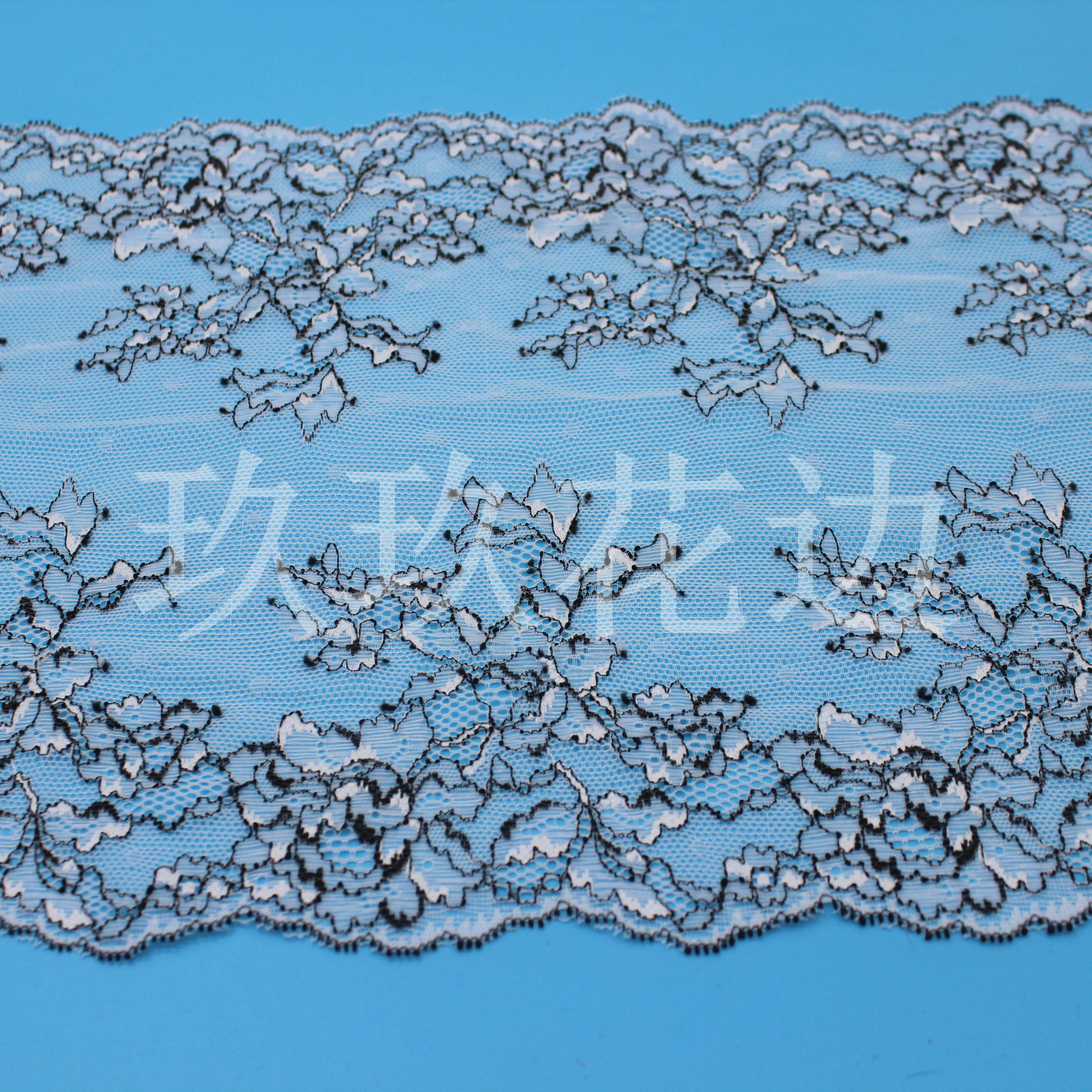 W18485 24公分宽 色纱双色蕾丝花边 服装辅料
