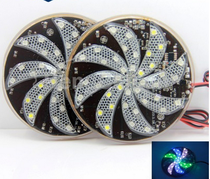 LED Hot Wheels waterproof car motorcycle modified light color rotation