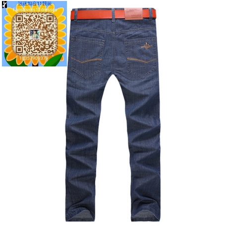 Factory direct sales of new fashionable men's jeans for autumn and winter, straight and simple