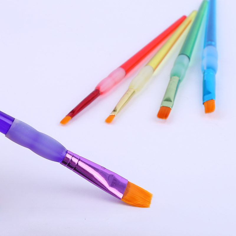 Wholesale of 6-piece sets of children's paintbrushes, candy-colored plastic rod watercolor pens and art supplies from the source details Picture