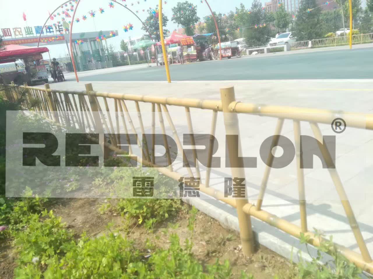 Imitation bamboo fence ecological park Farmhouse fence playground wall Bamboo festival Redlong REEDRLON