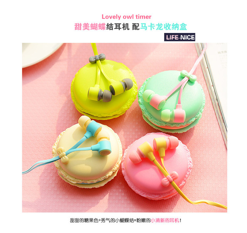 New Macaron storage headphones Creative cookie headphones for kids