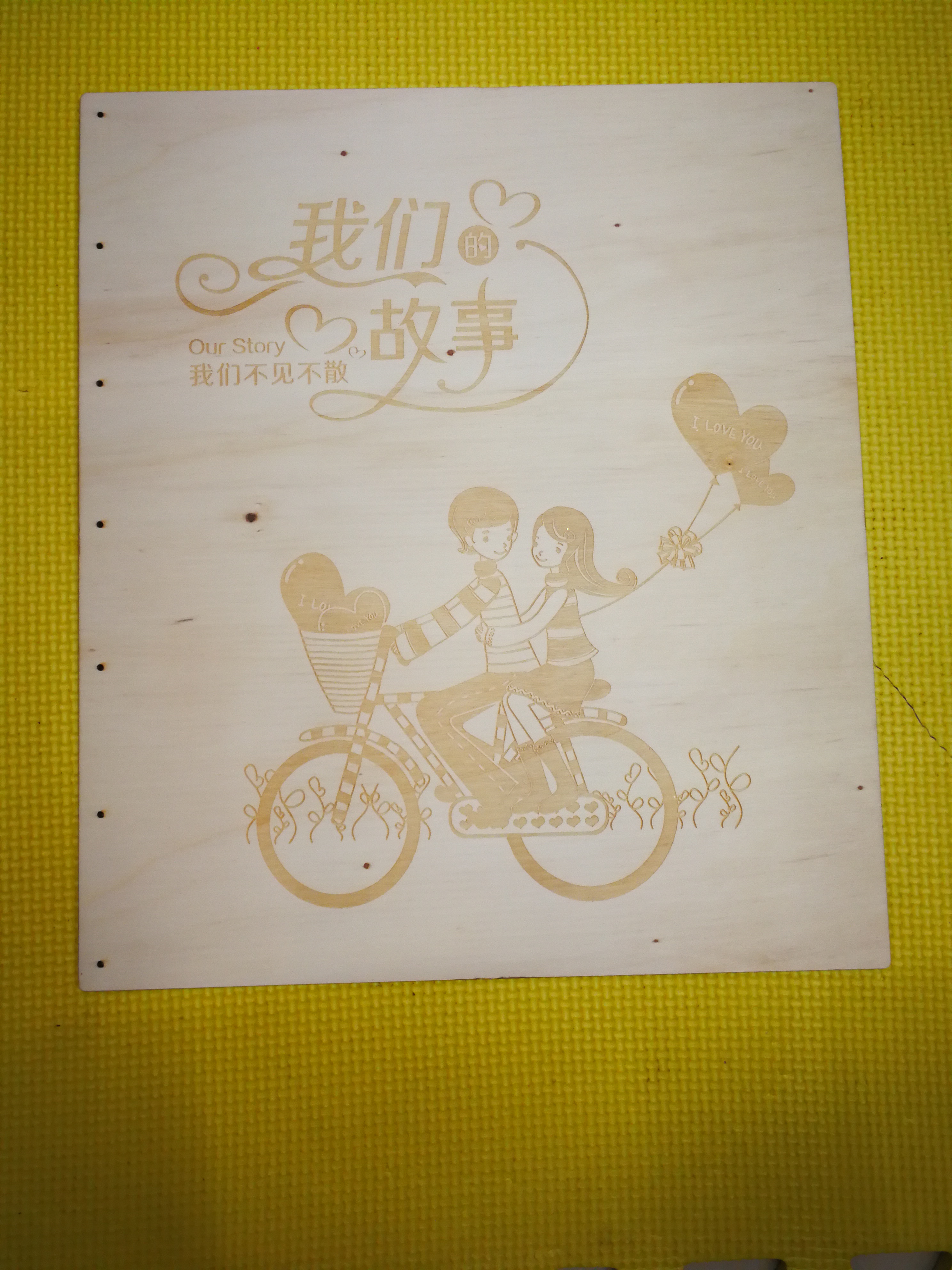 木片照片像册产品图