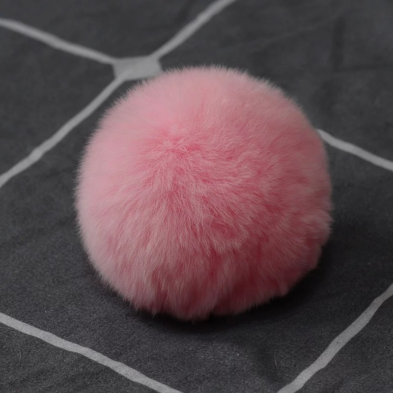 Rex Rabbit Fur Ball Bag Pendant Plush Keychain Doll Pendant Furry Ball Pendant Accessory Specification drawing