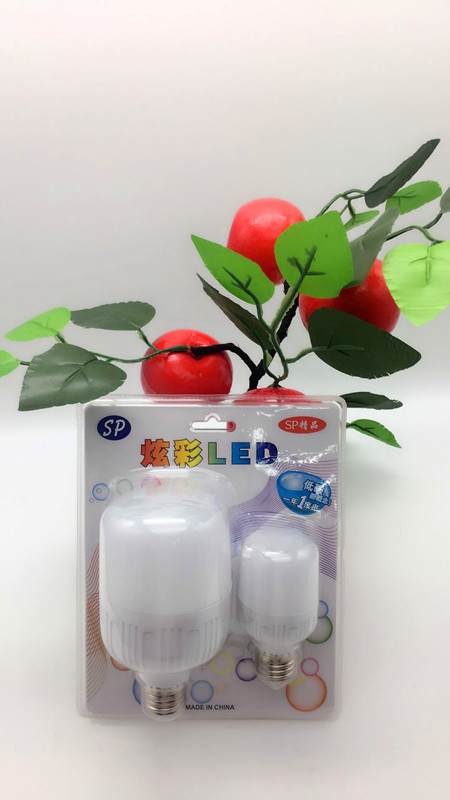 LED灯泡白富美18w+9w 双泡包装