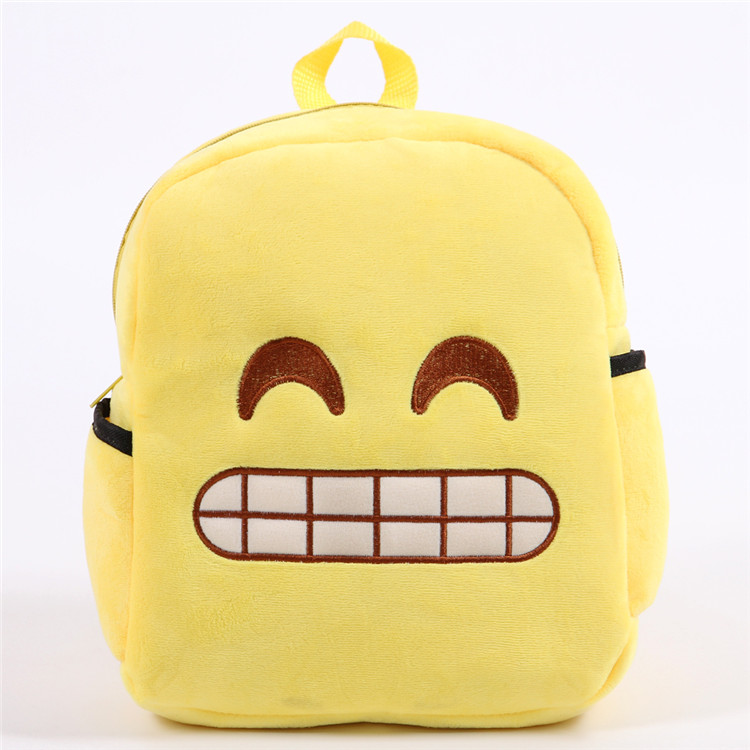 QQ expression plush backpack cartoon backpack smiley face pattern EMOJI thumbnail