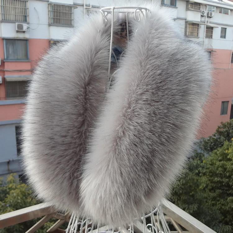 Imitation Fox Fur Raccoon Fur Collar Cap Strip Bib Scarf Shawl Specification drawing