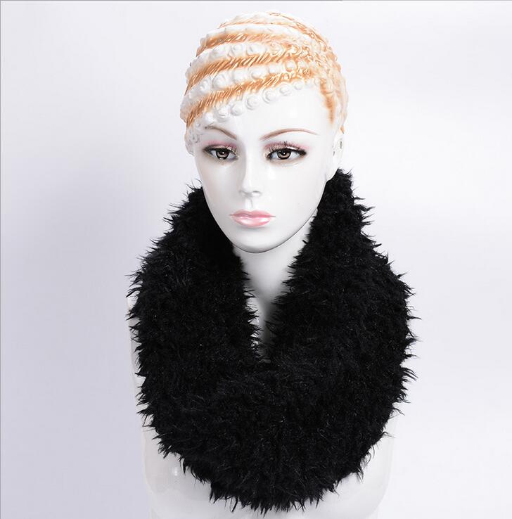 Winter Wool-Like Explosive Monochrome Thick Neck details Picture
