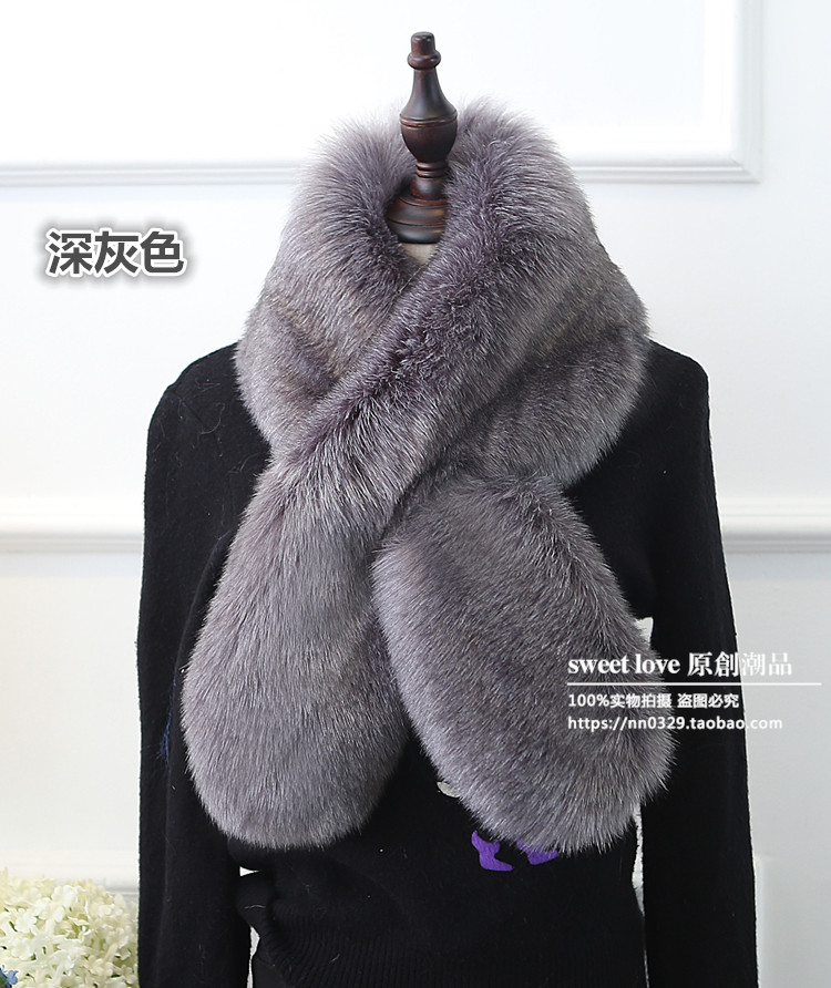 Imitation Fox Fur Bib Rabbit Hair Scarf Fur Shawl Everything Warm Woman Application Scenario