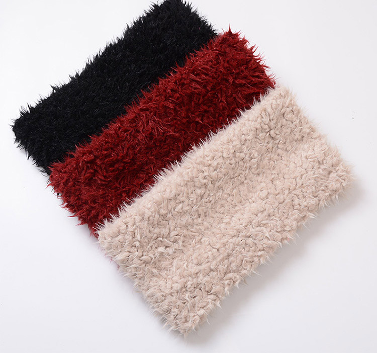Winter Wool-Like Explosive Monochrome Thick Neck
