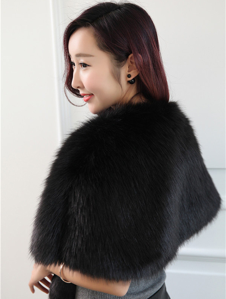 Imitation Fur Cape Coat Women's Korean Short Vest details Picture