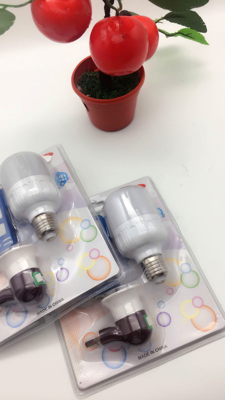Small three-position power strip lamp head switch LED bulb combination set Specification image