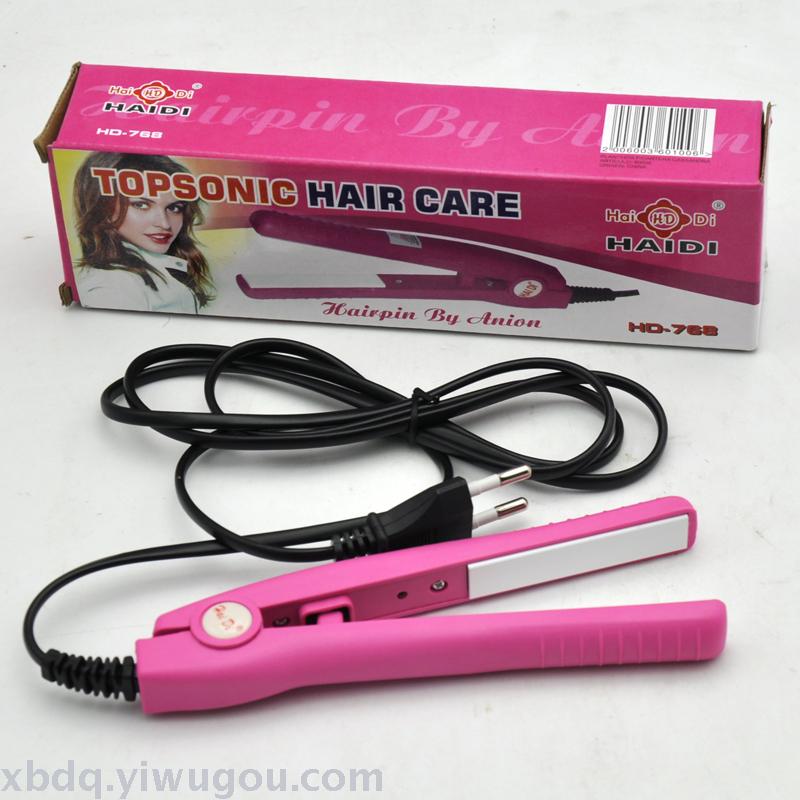 HD768 Mini straightener electric splint Bangs straightener clamp curling iron Specification drawing