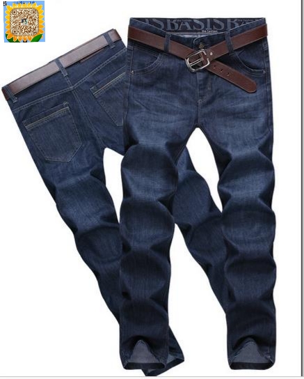 New thick men's jeans, business jeans, mid-waist versatile long pants Application Scenario