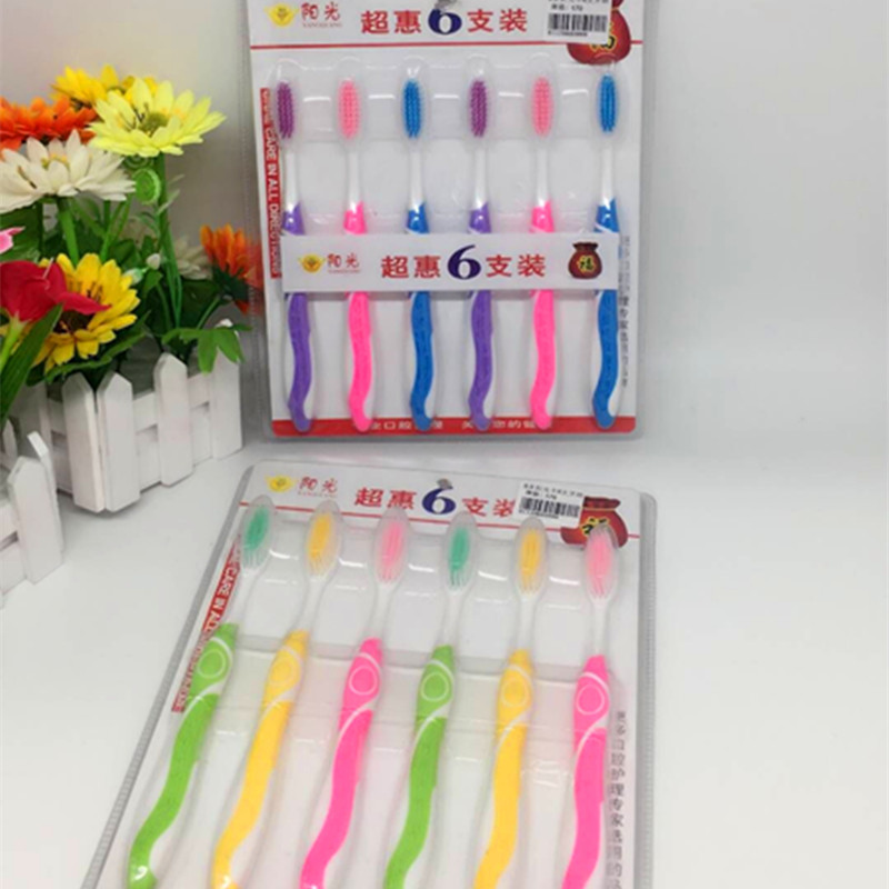 Soft bristles boutique toothbrush six-pack and set