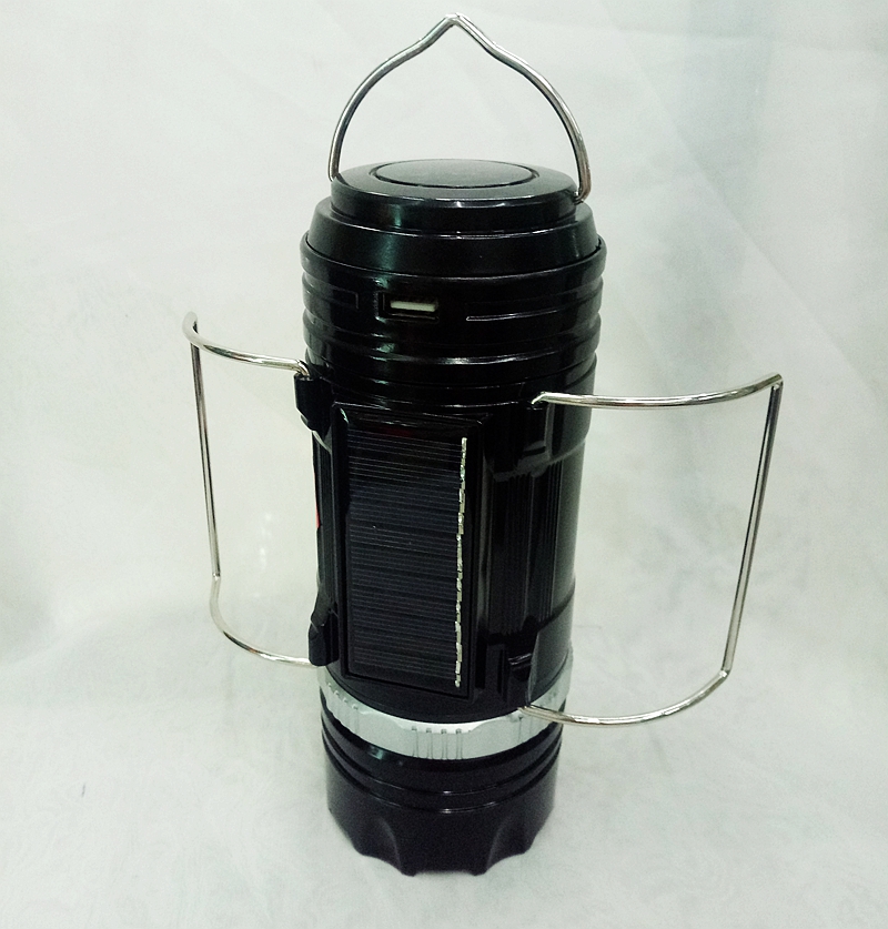 Solar-powered fishing horse lamp LED charging hand lantern can be rotated and dimmed camping horse lamp thumbnail