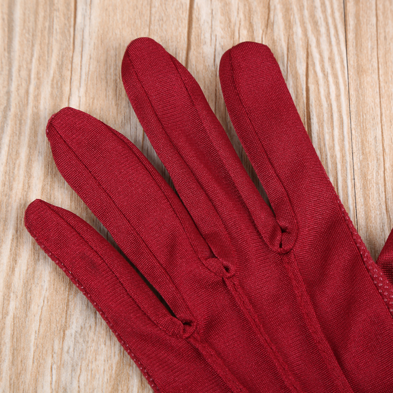 Special Deal With New Purple Silk Dot Plastic Gloves In Stock Application Scenario