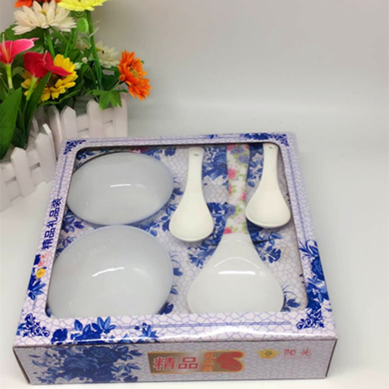 木钢瓷碗筷套装 碗筷精品礼盒