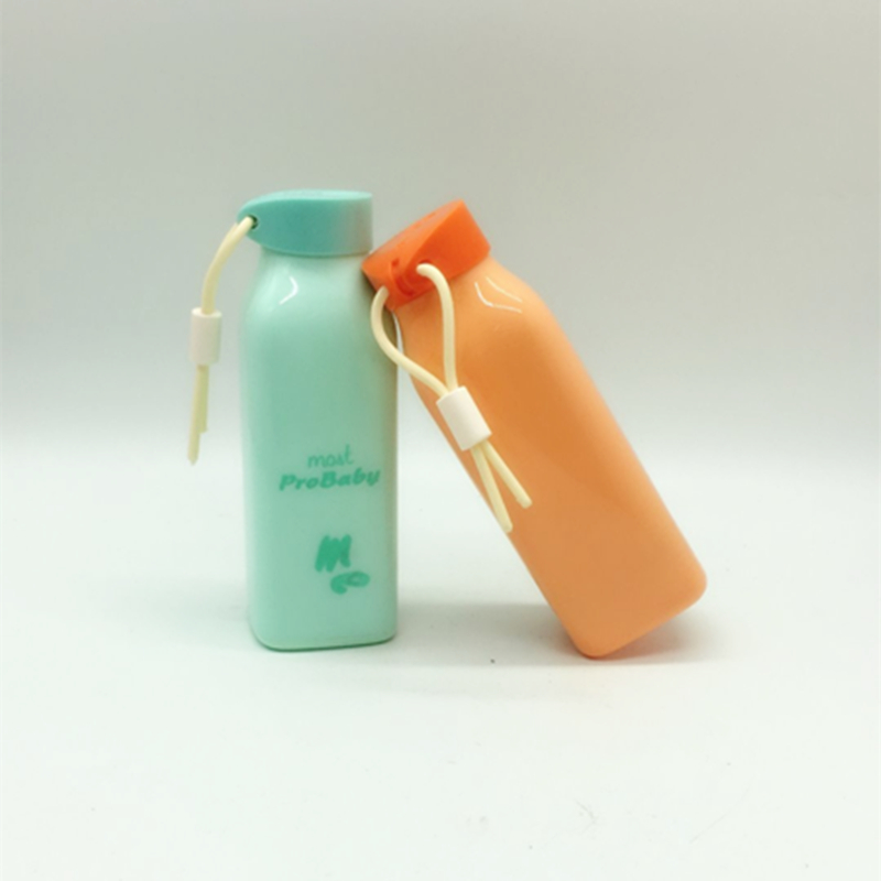 Amber glass portable water cup with rope details Picture