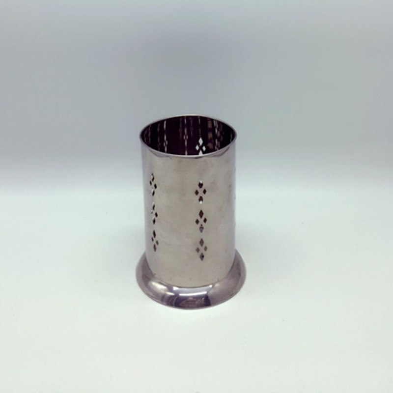 Diamond round iron chopsticks container Stainless steel fine chopsticks container