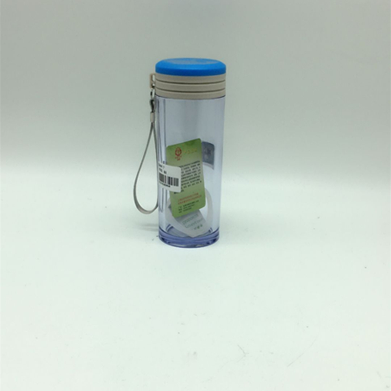 Transparent glass water cup with lid details Picture