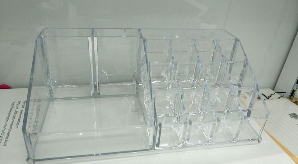 Creative desktop transparent acrylic cosmetic storage box, tattoo lip gloss, lipstick, jewelry and crystal storage box