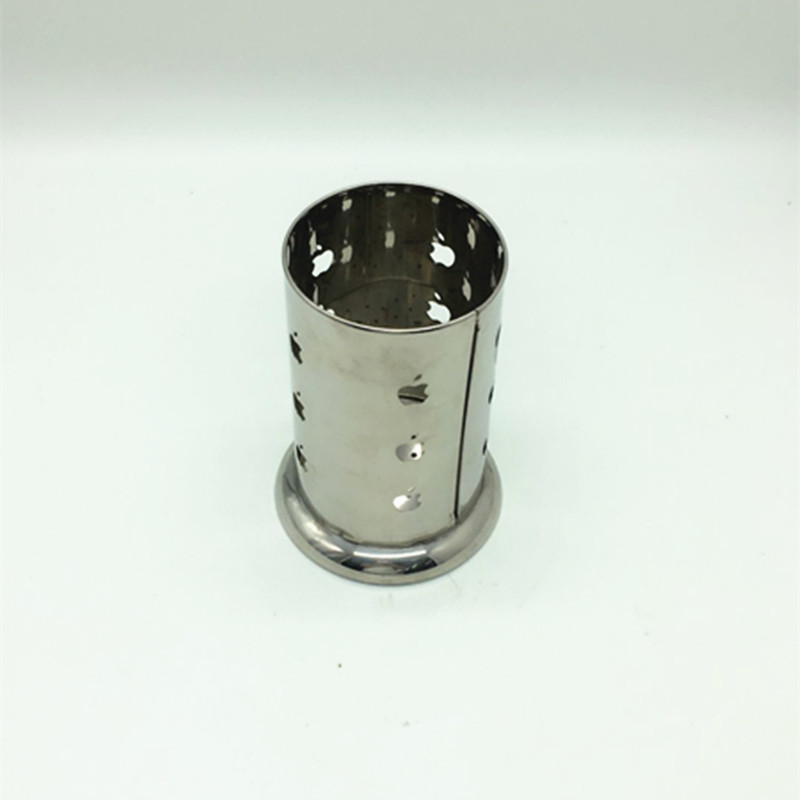 Non-magnetic 4-inch round stainless steel fine 筷笼 details Picture