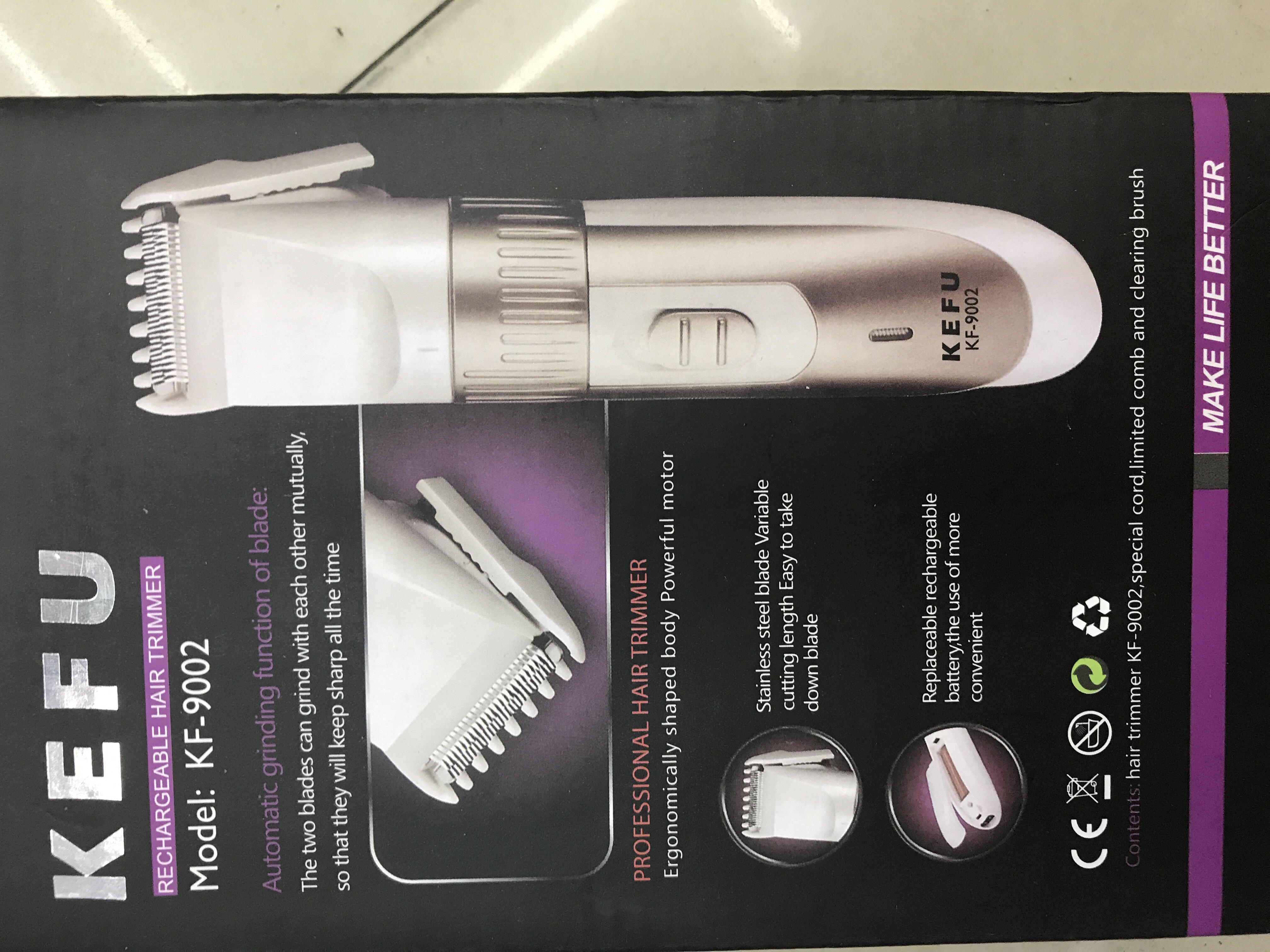 Nova9002 hair clipper, the first commodity in export trade thumbnail
