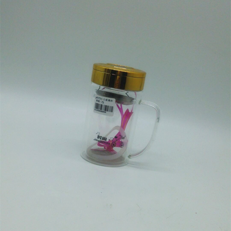 办公玻璃杯 泡茶杯 带把玻璃杯