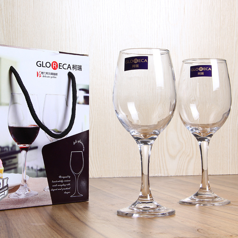 红酒杯高脚杯礼盒两支装无铅玻璃红酒杯高脚透明义乌日用品