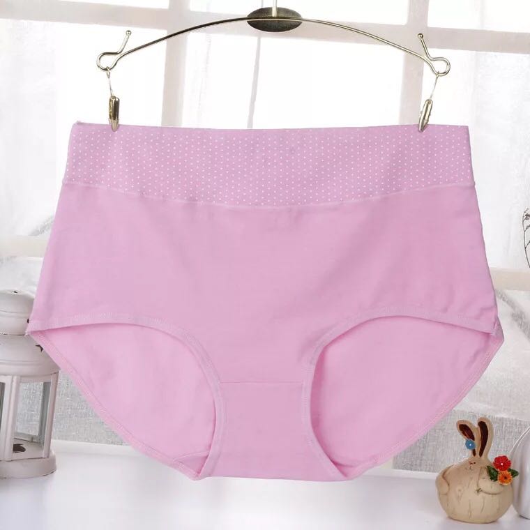 New Cotton Women's Underwear Seamless Breathable Sexy Mid-Waist Underwear Solid Color Large Size Ladies Briefs Wholesale Specification drawing