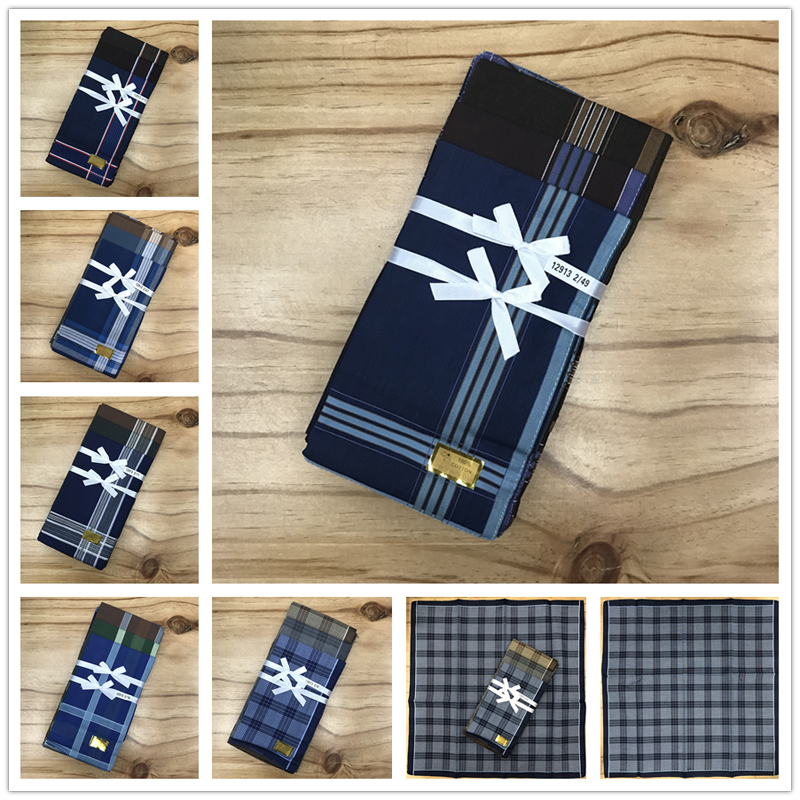 Cotton 60 handkerchiefs dark men's handkerchief absorbent square towel 45CM square scarf small headscarf