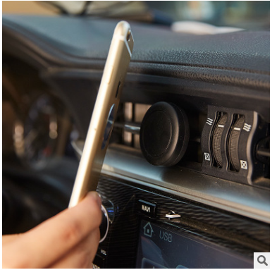 车用支架手机 磁铁空调出风口磁性手机夹车载细节图