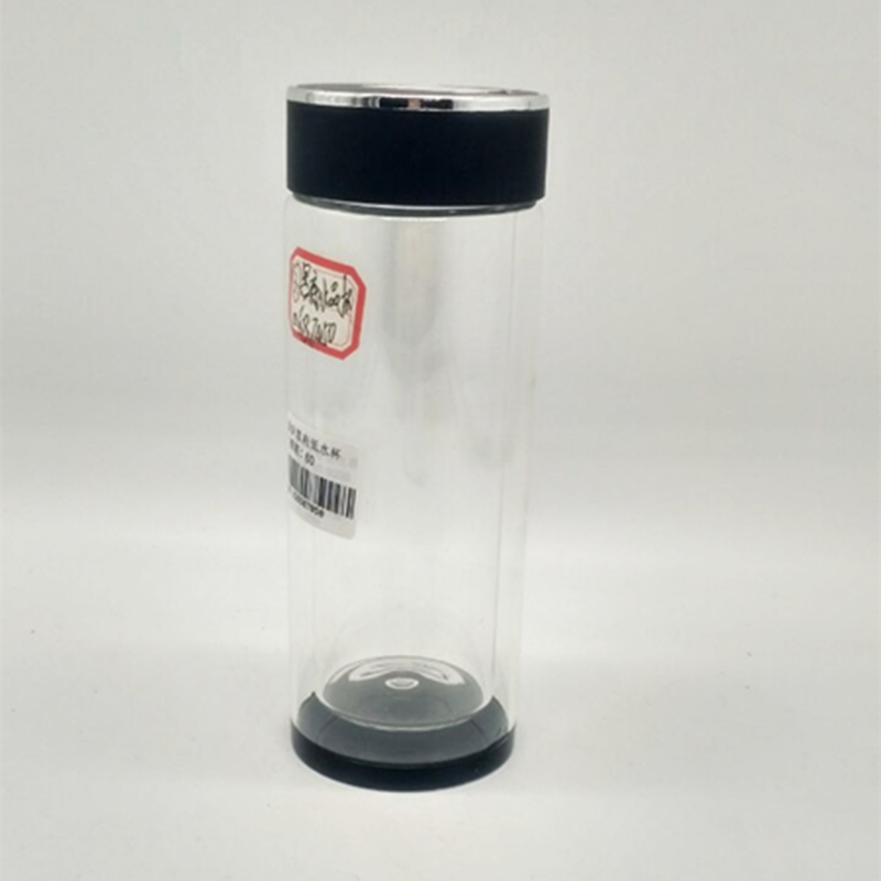 Black Mansion Low-water Cup Double-layer insulated glass cup