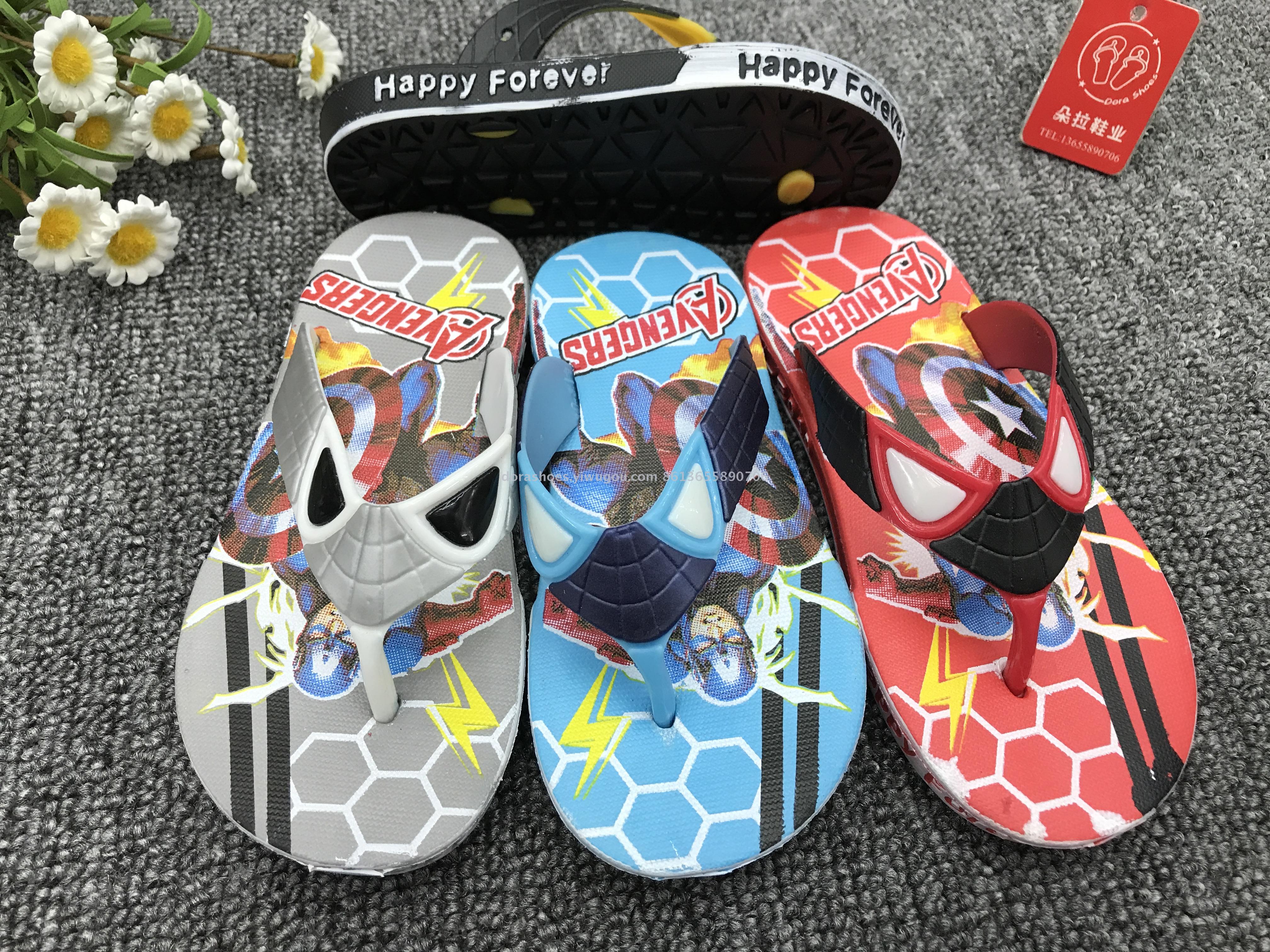Summer new children's sandals printed non-slip men's shoes
