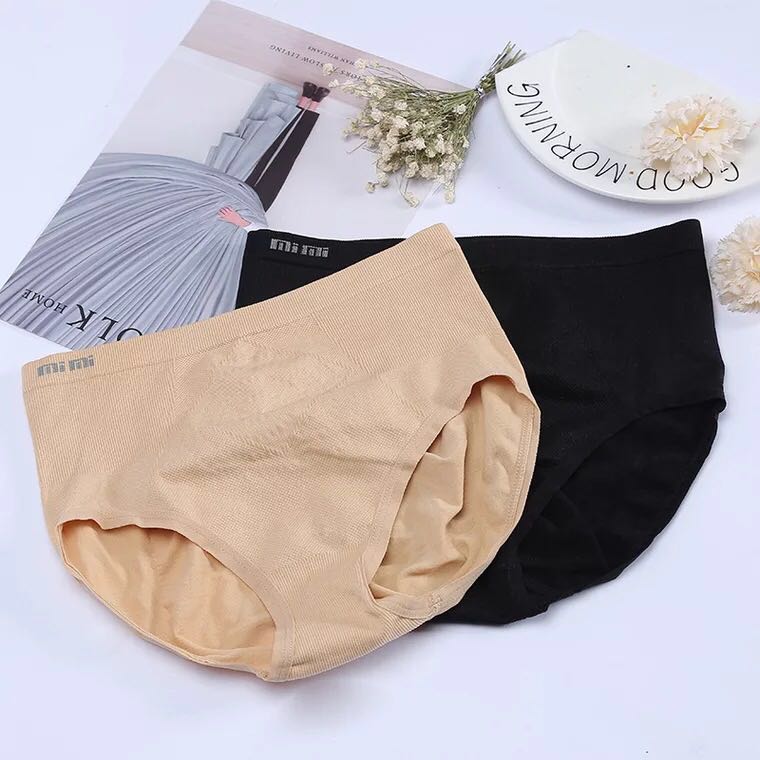 Hot seller briefs cotton padded buttocks breathable large size middle waist underwear seamless ladies underwear thumbnail