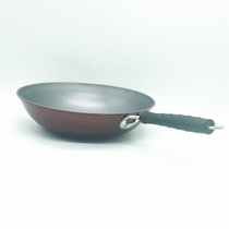 Red bottom wok Steel handle wok round bottom wok