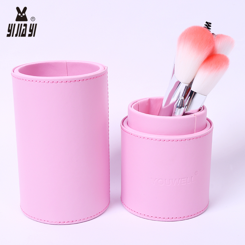 Professional high-end makeup brushes, high-quality leather tube makeup, multi-purpose makeup brush set, beauty tools details Picture