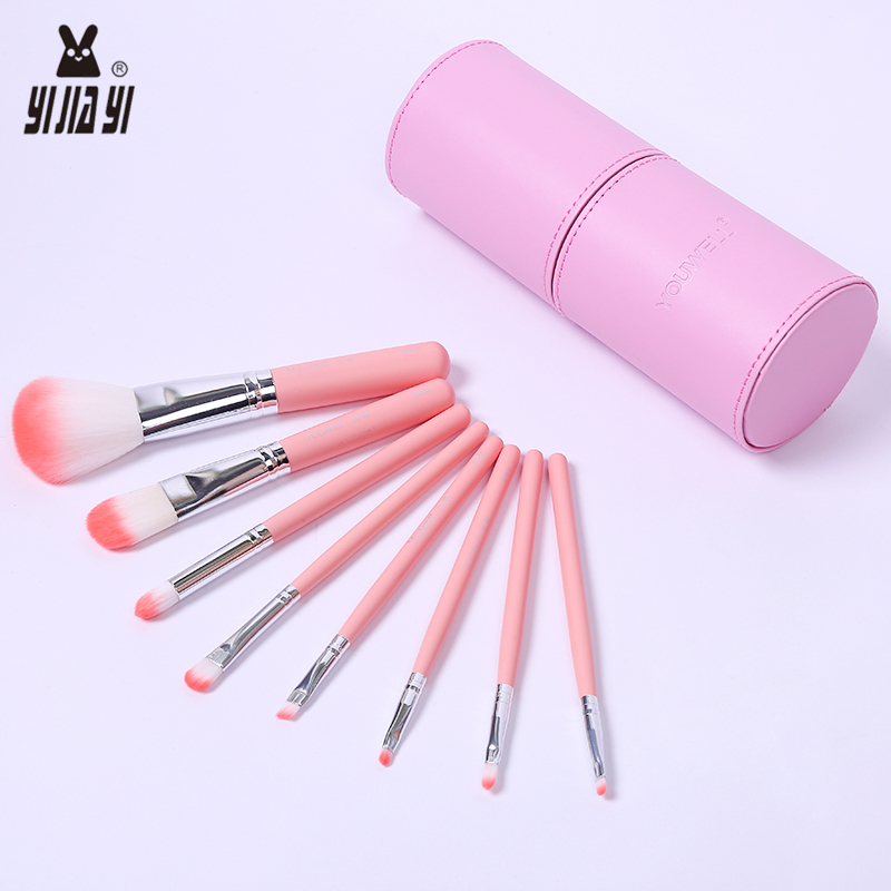 Professional high-end makeup brushes, high-quality leather tube makeup, multi-purpose makeup brush set, beauty tools