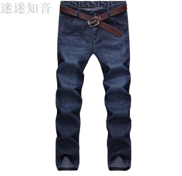 Winter new thick men's jeans, business jeans, mid-waist versatile long pants Application Scenario