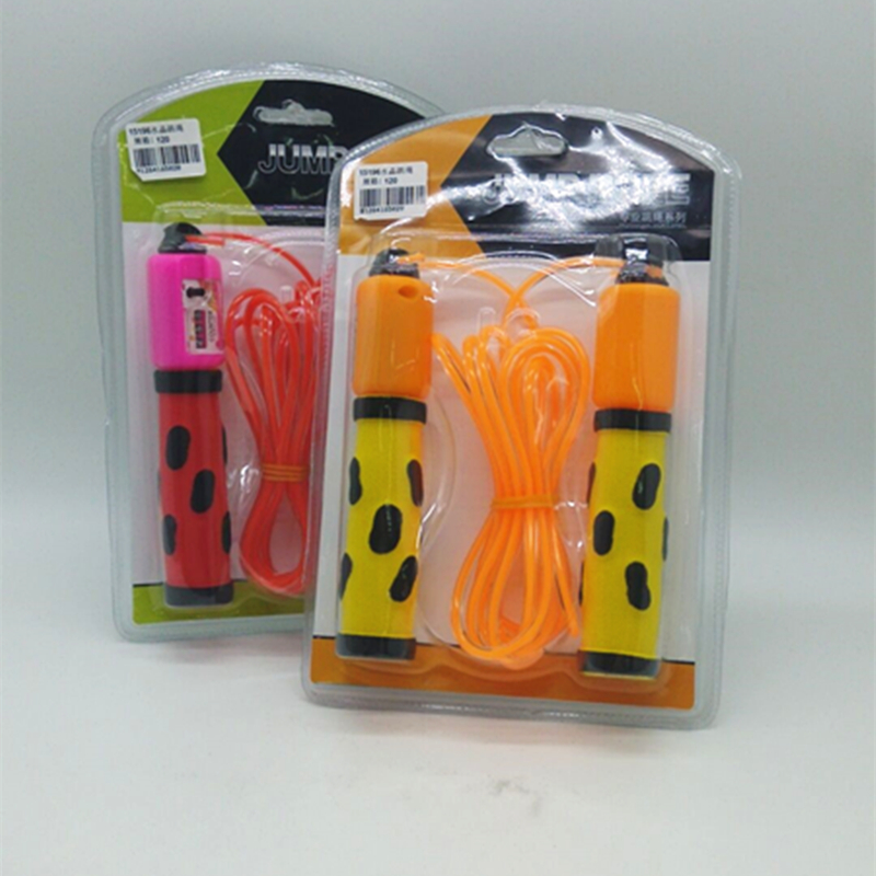 Creative crystal skipping rope, counting skipping rope, flower handle skipping rope Specification image