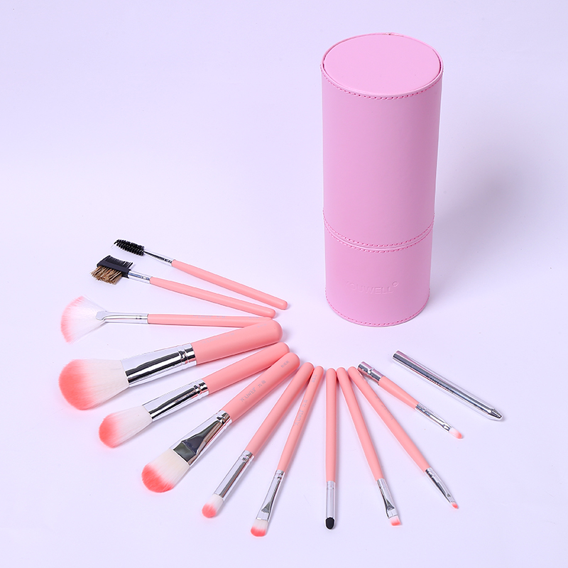 Professional high-end makeup brushes, high-quality leather tube makeup, multi-purpose makeup brush set, beauty tools Application Scenario