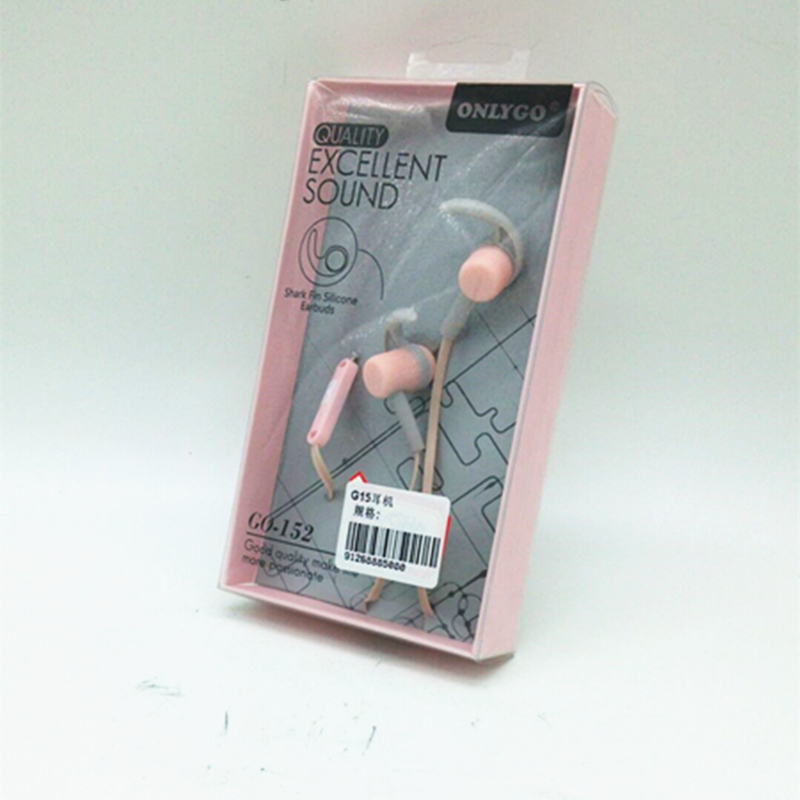 Candy-colored earbuds with microphone wired control stereo headphones Application Scenario