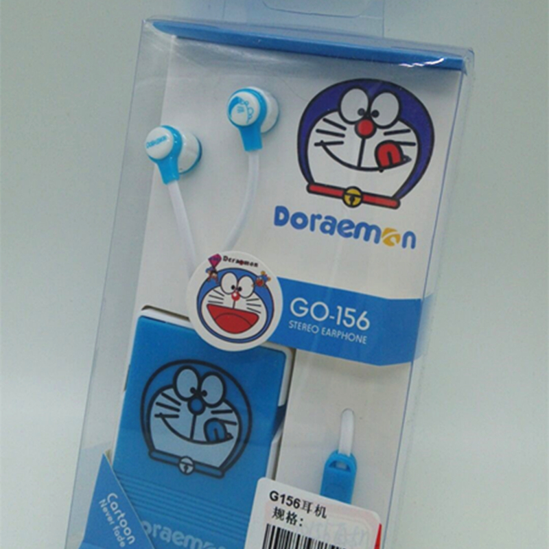 Cartoon headphones, earbuds, storage box, microphone and line control Application Scenario