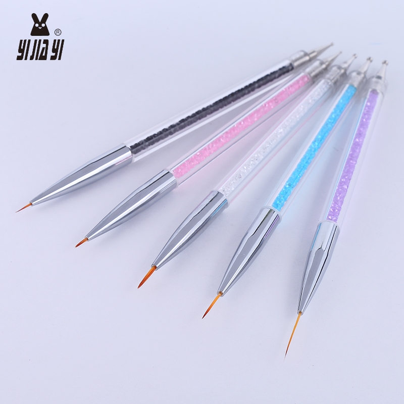 Manufacturers direct 5 - tip with drill nail brush dual - point light - treatment nail brush