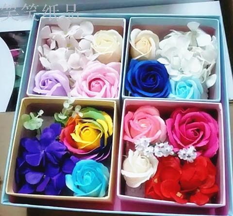 礼盒玫瑰花 香皂花 教师节七夕节礼品 仿真花